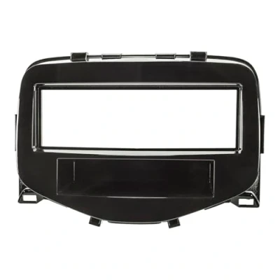 Abbildung von tomzz Audio 2455 001 Radioblende kompatibel mit Toyota Aygo Citroen C1 Peugeot 108 ab 2014 Piano Lack schwarz
