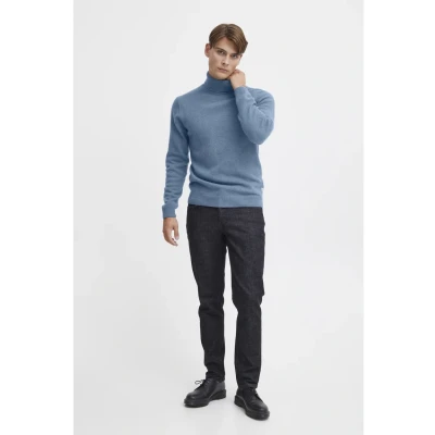 Abbildung von Casual Friday KARL ROLL NECK Bounty Strickpullover, Herren, Größe: 3XL, Dusk blue