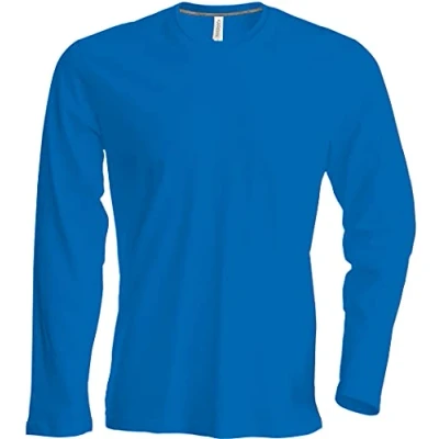 Abbildung von Herren T Shirt Langarm Rundhals Shirt, Leicht Körperbetont, in 20 Farben und Den Größen S, M, L, XL, 2XL, 3XL u. 4 XL von noTrash2003