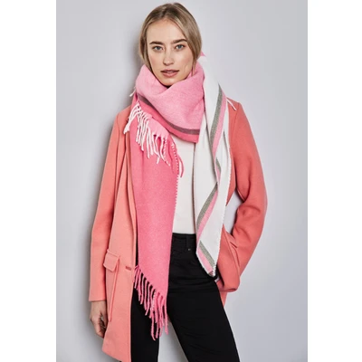 Abbildung von Street One Madras Dreieck Schal, Damen, Größe: Size, Pink