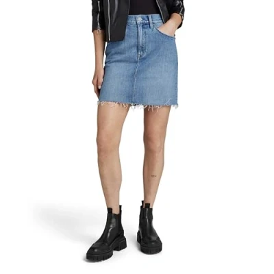 Abbildung von G Star Viktoria Short Skirt Clean EDGE Minirock, Damen, Größe: 27, Sun faded zee