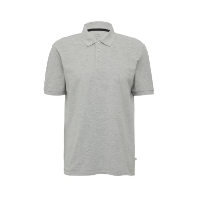 Abbildung von QS Herren 2165559 Polo Shirt, grau meliert, XXL