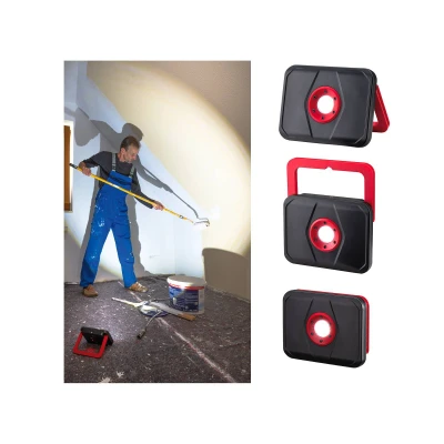 Abbildung von Paulmann 94287 Outdoor LED Akkuleuchte Worklight eckig incl. 1x5 Watt Mobiles Licht Schwarz, Rot Akkulampe Kunststoff Kabellos 6500 K