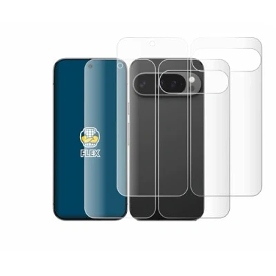 Abbildung von BROTECT 2 Stück Full Cover Schutzfolie für Google Pixel 9 Pro XL (Display+Rückseite) Screen Displayschutz Folie [3D Curved, Kristall Klar]