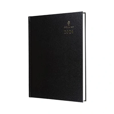 Abbildung von Collins Debden Standard Desk Terminplaner 2024, A5, Wochenansicht, Business Planer und Organizer, Januar bis Dezember Wochenplaner, Schwarz, 35,99 24