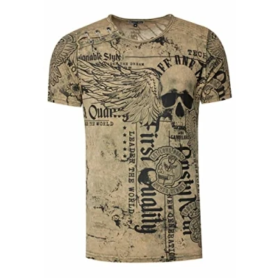 Abbildung von Rusty Neal Tshirt print, Größe: Medium, Khaki