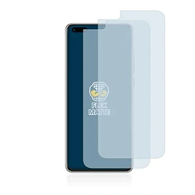 Abbildung von BROTECT Full Cover Schutzfolie Matt für Huawei P40 Pro (2 Stück) Screen Displayschutz Folie, 3D Curved, Anti Reflex