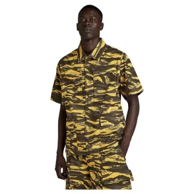 Abbildung von G STAR RAW Herren R 3N Slim Overshirt Allover, Mehrfarben (dk lemon tiger camo D24290 D553 G394), M