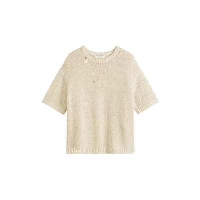 Abbildung von Marc O&#039;Polo Short Sleeve Roundneck Tshirt print, Damen, Größe: Medium, Natural cotton