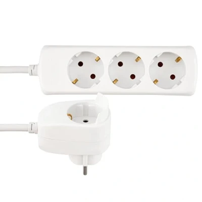 Abbildung von REV Steckdosenleiste PowerSplit Mehrfachsteckdose 4 fach (3+1), 3500W, 2m, weiß