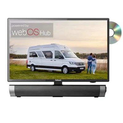 Abbildung von Gelhard GTV2256 + Soundbar LED Smart TV mit DVD und Bluetooth DVB S2/C/T2 für 12V u. 230Volt WLAN