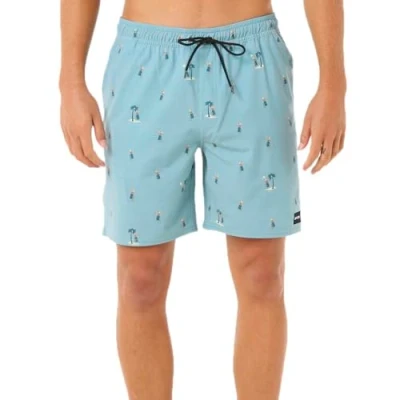 Abbildung von Rip Curl HULA Breach Volley Badeshorts, Herren, Größe: Large, Blue lagoon
