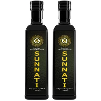 Abbildung von Sunnati® Ägyptisches Schwarzkümmelöl Ungefiltert, kaltgepresst, 100% rein 2x250ml (500ml)