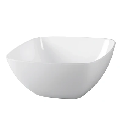 Abbildung von Emsa 504632 Eckige Schale (für Salat, Kunststoff, Vienna) weiß, 4.6 Liter, 26.5 x 12.5 cm