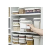 Abbildung von Sistema BAKE IT Vorratsdose 1,56 l Schüttdose mit Deckel für Lebensmittel BPA frei perfekt Müsli, Mehl, Pasta und vieles mehr weiß/transparent 1 Stück