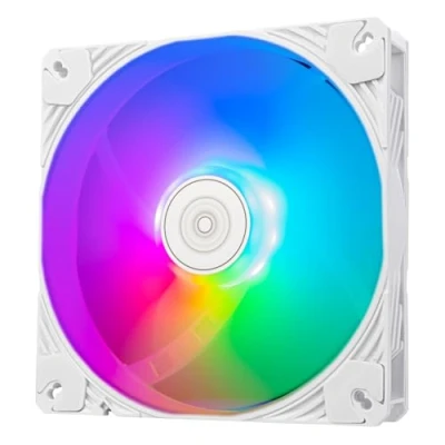 Abbildung von SilverStone Technology Shark Force 140 ARGB Leistungsverstärkter mm PWM Lüfter, SST SF140W (Weiß)