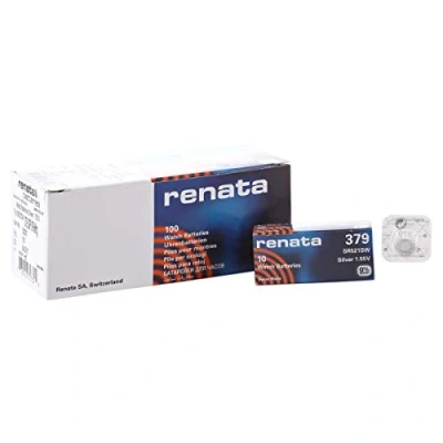 Abbildung von 10 x Renata 379 Swiss Made Lithium Knopfzelle SR521SW