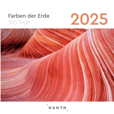 Abbildung von Farben der Erde KUNTH 365 Tage Abreißkalender 2025: Tägliche Inspiration in Bild und Text. Kalender zum Aufhängen oder Aufstellen.