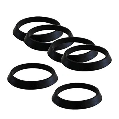 Abbildung von Qrity 6 Stück Abflussrohr Blindkappendichtung für Küchenspüle, 43 mm, Abflussdichtung, Abtropfring, Gummischeibe 1 1/2&quot; Armaturen