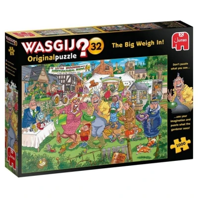 Abbildung von Jumbo Spiele Puzzle 19170 Wasgij Original 32 Darf es etwas mehr sein? 1000 Teile, Puzzleteile, Made in Europe