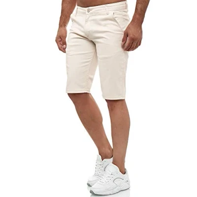 Abbildung von Tazzio Herren Chino Shorts Chinoshorts Designer Hose (Beige, W31)