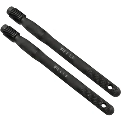 Abbildung von ZKTOOL 2 TLG Edelstahl Radmontagehilfe Satz M14x1.5, Kfz Radwechsel Helfer Werkzeug, Radmontagewerkzeug, Radausrichtungswerkzeug, Loch zum Aufhängen/Lösen