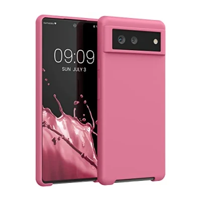 Abbildung von kwmobile Hülle kompatibel mit Google Pixel 6 Silikon Handy Case Handyhülle weiche Oberfläche kabelloses Laden Sweet Candy
