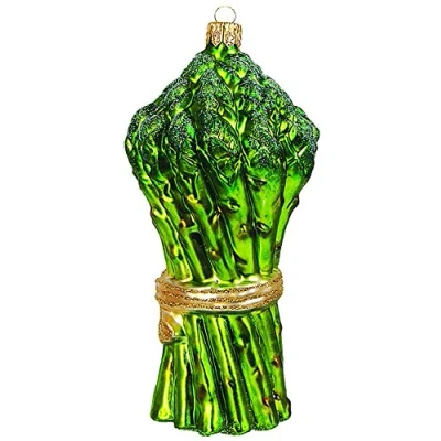 Abbildung von PPH &#039;IMP&#039; Christbaumschmuck Figuren Essen (Grüner Spargel 11.5cm) Christbaumkugeln Weihnachtskugeln Weihnachts Baumschmuck Baumkugeln Deko