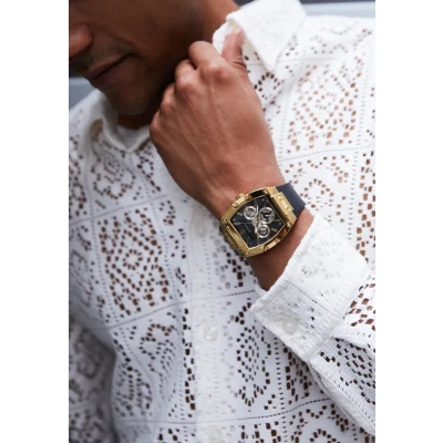 Abbildung von Guess MENS Trend Chronograph, Herren, Größe: One Size, Black