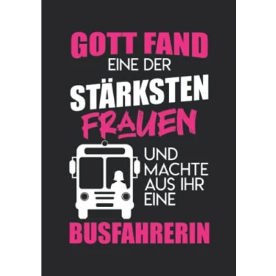 Abbildung von Notizbuch A5 dotted, gepunktet mit Softcover Design: Busfahrerin Geschenk Bus Fahrer Frauen Spruch Schulbus: 120 dotted (Punktgitter) DIN Seiten