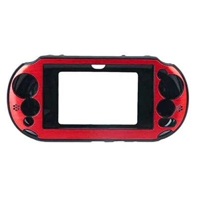 Abbildung von OSTENT Bunte Aluminium Metallhaut Schutzhülle für Sony PS Vita PSV PCH 2000 Farbe Rot