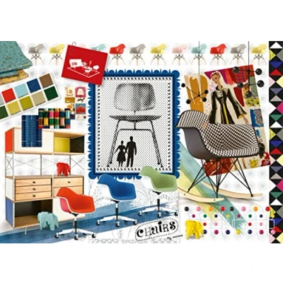 Abbildung von Ravensburger Puzzle 1000 Teile Eames Design Spectrum 16900, Puzzleteile