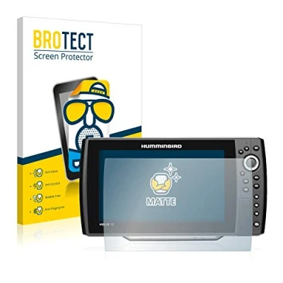 Abbildung von BROTECT Entspiegelungs Schutzfolie für Humminbird Helix 10 (2 Stück) Matte Displayschutz Folie, Anti Reflex, Fingerprint