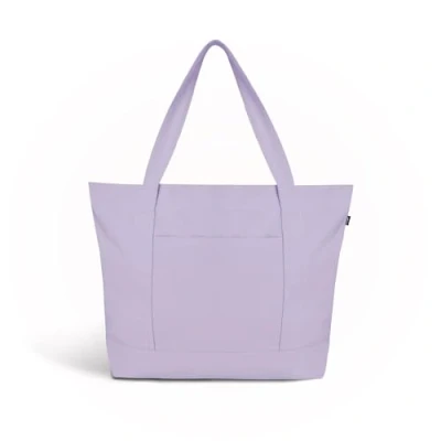 Abbildung von Ecoright Canvas Tote Bag for Women with Zip &amp; Inner Pocket, 100% Organic Cotton Bags Men, Shopping, Beach