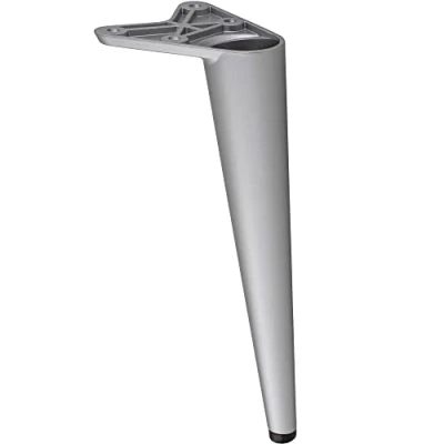 Abbildung von Gedotec Möbelfuss aus Metall Schrankfuß 1 Stück Füße für Möbel Torin Silber matt 20 cm mit Tragkraft bis 100 kg Schrankbeine zum Anschrauben Möbelfüße Regal Bettfüße