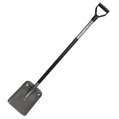 Abbildung von Fiskars Schaufel, Breite 23,5 cm, Länge: 132 Stahl Blatt und Stiel, Schwarz/Grau, Ergonomic, 1001579