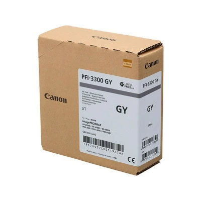 Abbildung von Canon PFI 3300gy 6437C001 3300 GY Original Tintenpatrone grau 330 ml