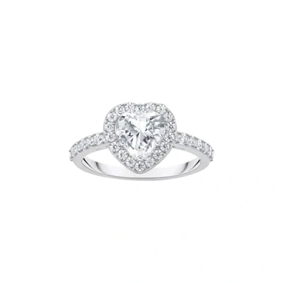 Abbildung von THOMAS SABO Fingerring Schmuck Silber 925 Ring Halo in Herzform, TR2477 051 14, mit Zirkonia (synth)