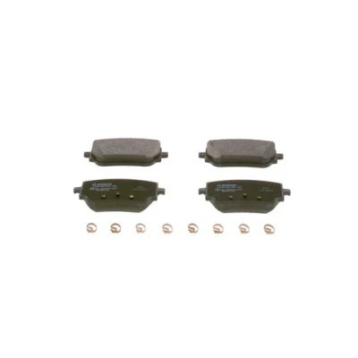 Abbildung von BOSCH 0 986 424 890 Bremsbelagsatz Low Metallic mit Anti Quietsch Blech, Montageanleitung Feder MERCEDES BENZ: A Klasse, CLA Coupe