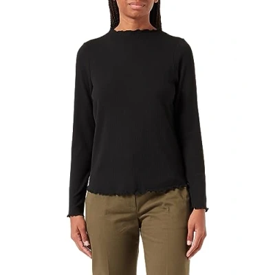 Abbildung von PIECES Damen Pcnicca Ls Top Noos Qx, Schwarz, 42 44 Große Größen