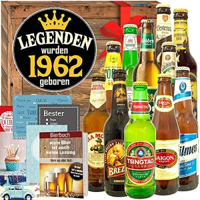 Abbildung von Legenden 1962 ++ 12er Bierbox Welt und DE Geschenk Mann