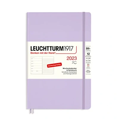 Abbildung von LEUCHTTURM1917 365700 Wochenkalender und Notizbuch Softcover Paperback (B6+) 2023, 12 Monate, Lilac
