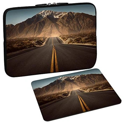 Abbildung von PEDEA Design Schutzhülle Notebook Tasche bis 13,3 Zoll (33,7cm) mit Mauspad, Highway