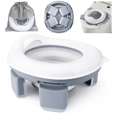 Abbildung von TOSUTO Tragbare Baby Toilette,kinder töpfchen,Tragbare Falttoilette für Kinder,Tragbare Reisetöpfchen,Toilettensitz Kinder,Mobile Toilette,Reisetöpfchen Faltbares Kinder,für den Innen und Außenbereich