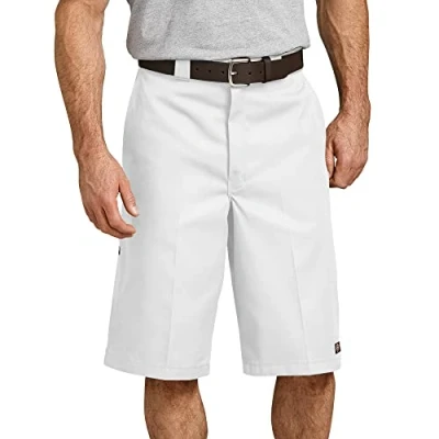 Abbildung von Dickies Herren 13 Inch Loose Fit Multi Pocket Work Arbeits Shorts, Bianco (White), 50