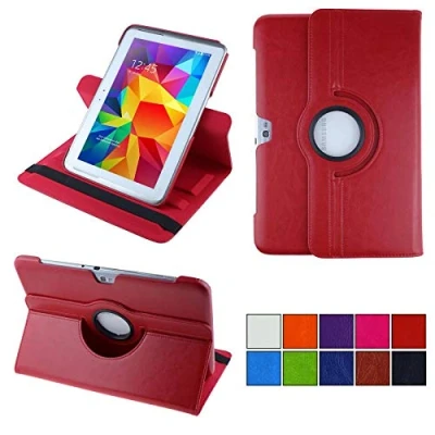 Abbildung von COOVY® 2.0 Cover für Samsung Galaxy Note 10.1 GT N8000 N8010 N8020 Rotation 360 Smart Hülle Tasche Etui Case Schutz Ständer rot