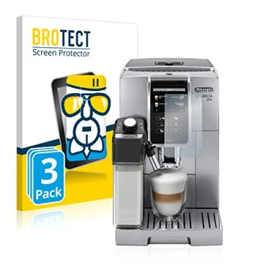 Abbildung von BROTECT Schutzglas für DeLonghi Dinamica Plus ECAM370.95.T (3 Stück) Schutzfolie Panzer Folie Glas [Extrem Kratzfest 9H, Anti Fingerprint,