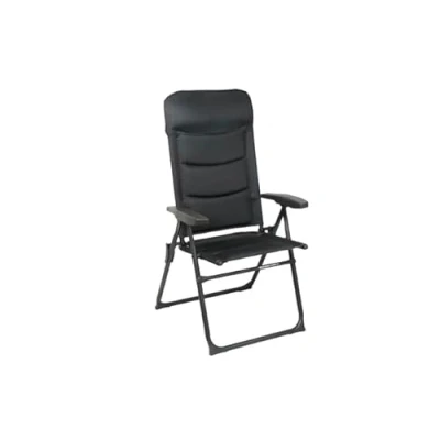 Abbildung von Westfield BE Smart Zenith 2.0 Dark Smoke: Modern Klappstuhl für Camping im Terrassengarten, Schwarz, Aluminium, Klappbar