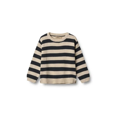 Abbildung von Wheat Morgan Strickpullover für Kinder, Größe: 104, Navy stripe