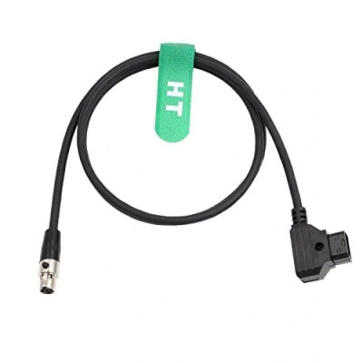 Abbildung von HangTon TVLogic Alphatron EVF Monitor Stromkabel V Mount D Tap auf TA4F Mini XLR 4 polig